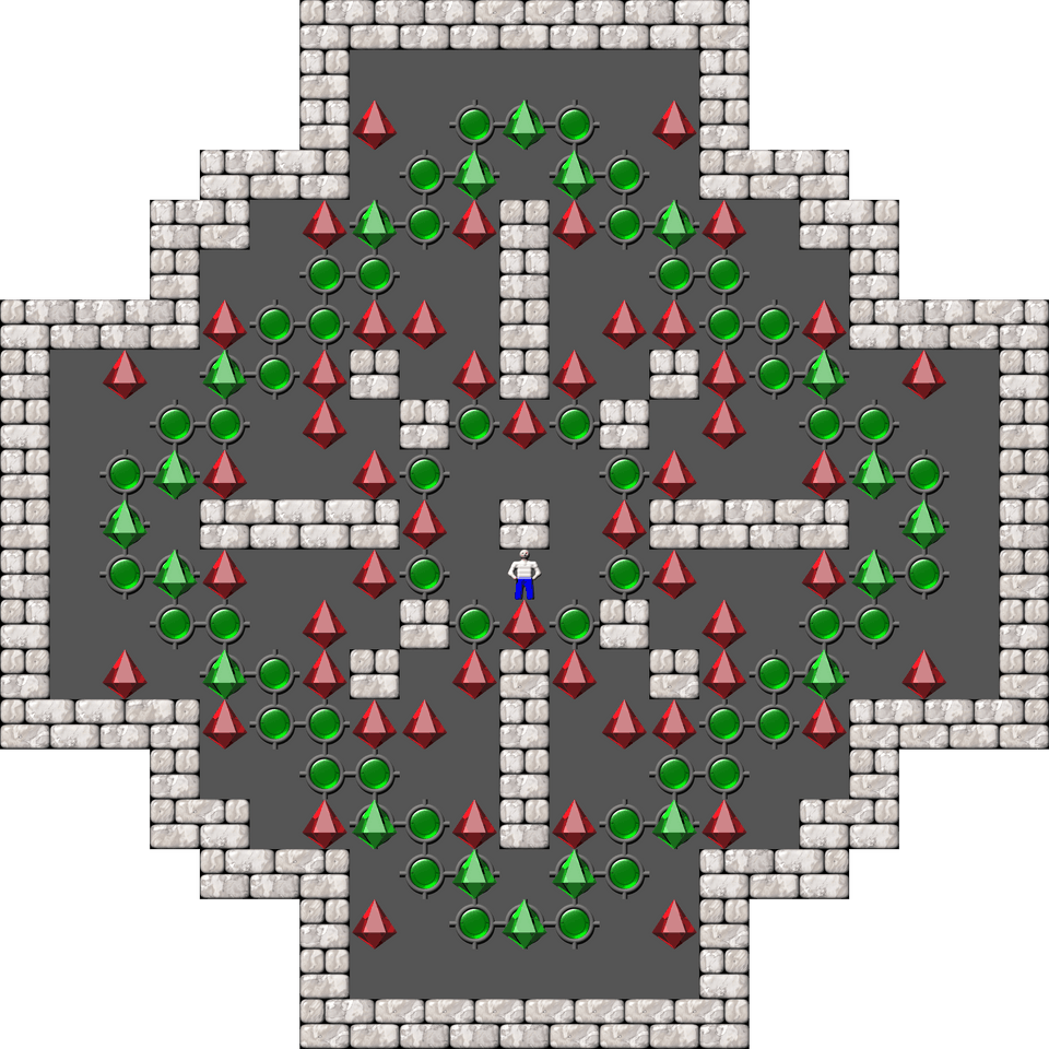 Sokoban Sasquatch 07 Arranged level 47